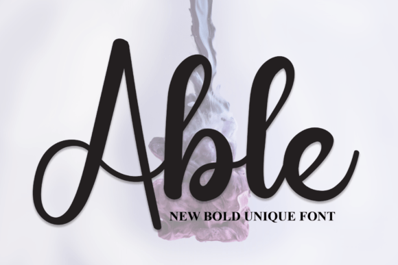 Able: A Fun Handwritten Font for Creative Branding Projects