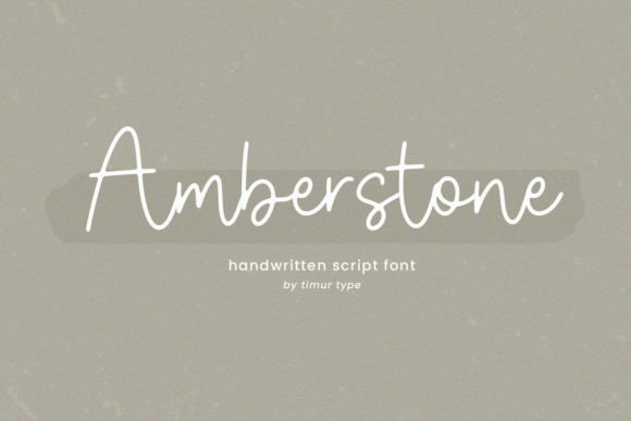 Amberstone: A Modern Handwritten Font for Elegant Editorial Design