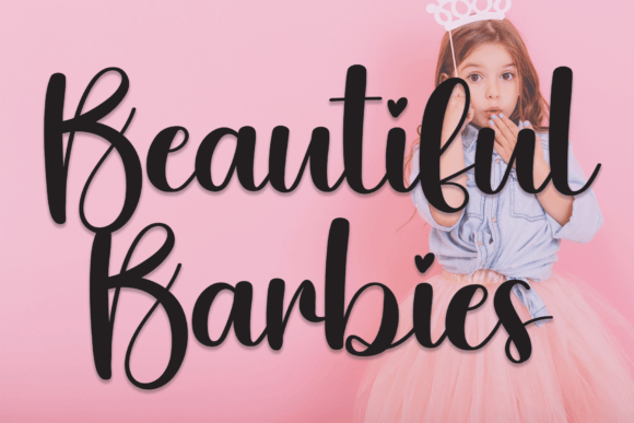 Beautiful Barbies: A Fresh Script Font for Polished Branding