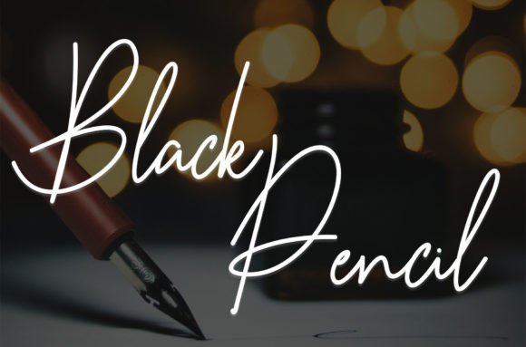 Black Pencil: A Modern Script Font for Impactful Marketing Visuals