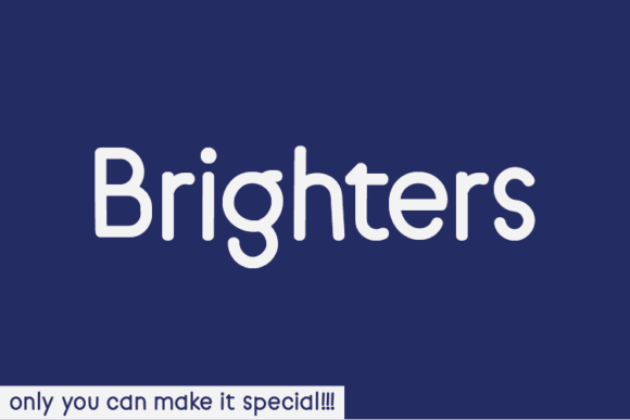 Brighters: A Natural Handwritten Font for Modern Editorial Design