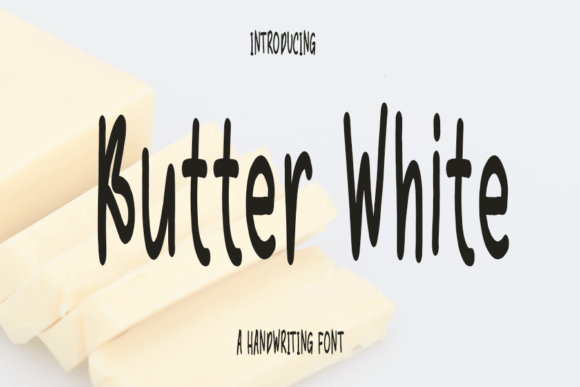 Butter White: A Quirky Handwritten Font for Modern Branding Projects