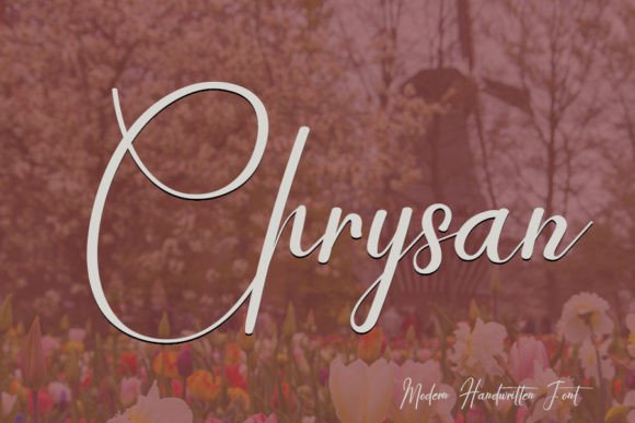 Chrysan: A Modern Handwritten Font for Editorial Elegance