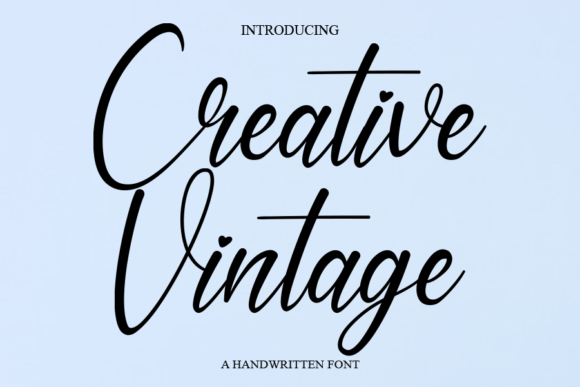 Creative Vintage: A Handwritten Font for Modern Web Design Projects