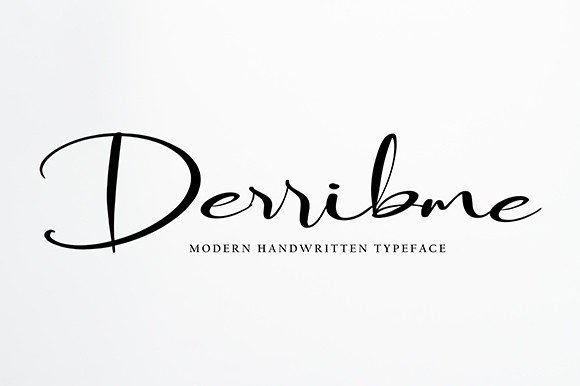 Derribme: A Handwritten Font with Timeless Elegance for Brand Designers