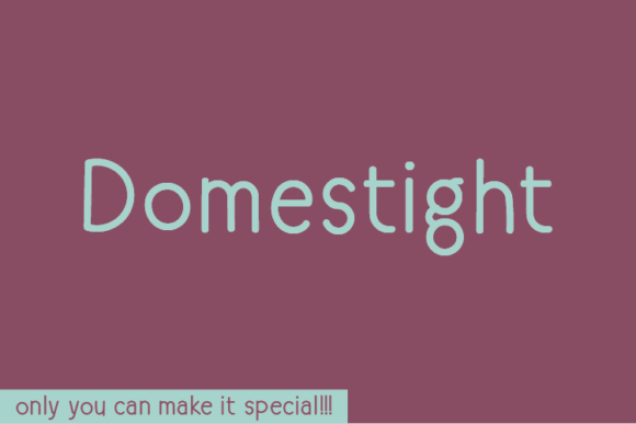 Domestight: A Unique Handwritten Font for Modern Web Design