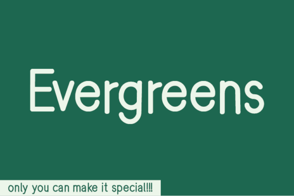 Evergreens: A Natural Handwritten Font for Modern Editorial Design