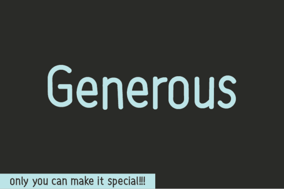 Generous: A Natural Handwritten Font for Modern Web Design