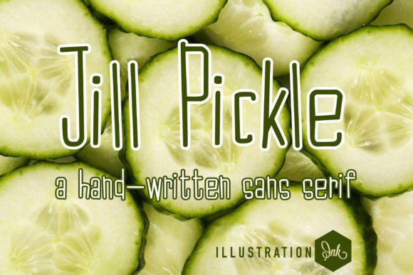 Jill Pickle: A Whimsical Handwritten Font for Modern Marketing Design