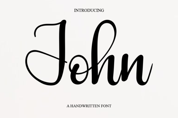 John: A Stylish Script Font for Modern Editorial Design
