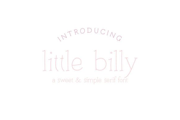 Little Billy: A Handwritten Font with Editorial Charm