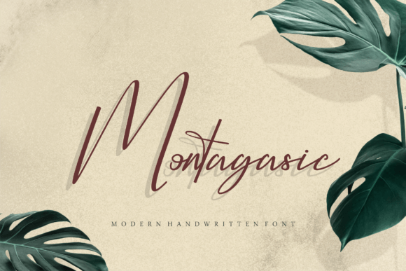 Montagasic: A Delicate Script Font for Crafters and Product Designers