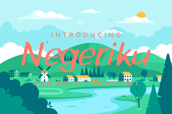 Negeriku: A Handwritten Script Font for Modern Editorial Design