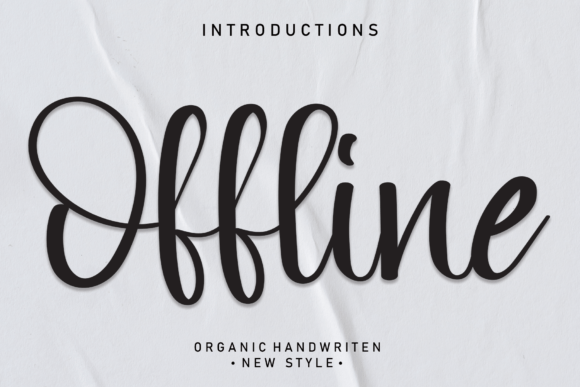 Offline: A Handwritten Font That Brings Charm to Every Craft and Product Design