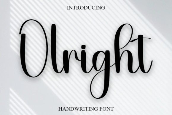 Olrihgt: A Handwritten Font That Brings Warmth to Digital and Print Layouts
