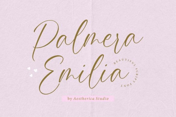 Palmera Emilia: A Stylish Script Font for Modern Web Design Projects