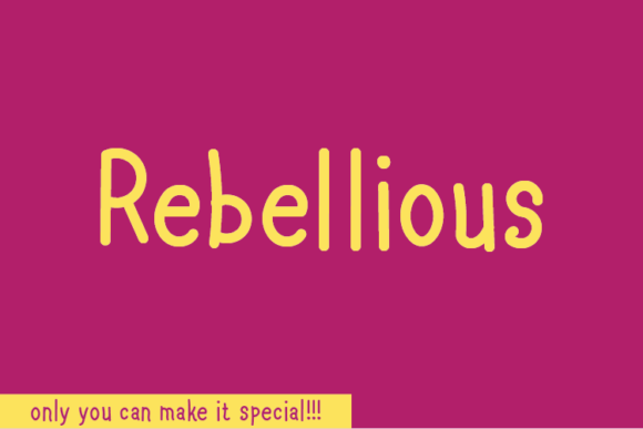 Rebellious: A Natural Handwritten Font for Thoughtful Editorial Design