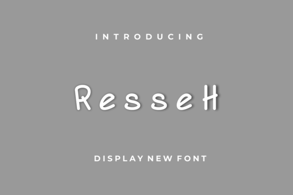 Resseh: A Quirky Handwritten Font for Crafters and Small Business Owners