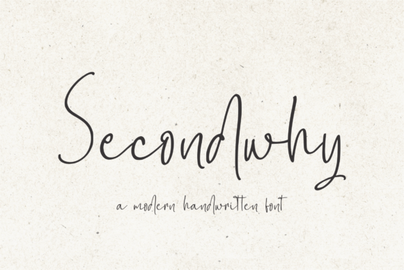 Secondwhy: A Modern Handwritten Font for Digital Branding and Web Design