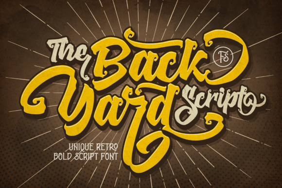 The Backyard: A Bold Script Font for Confident Brand Identities
