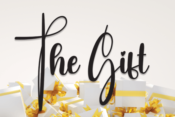 The Gift Font: Elevating Web Design with Handwritten Elegance