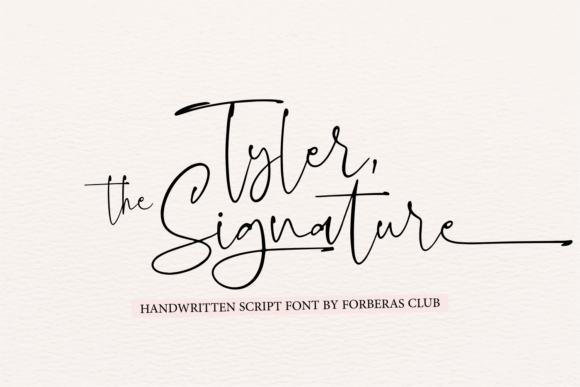 Tyler the Signature: A Handwritten Font for Elegant Web Design